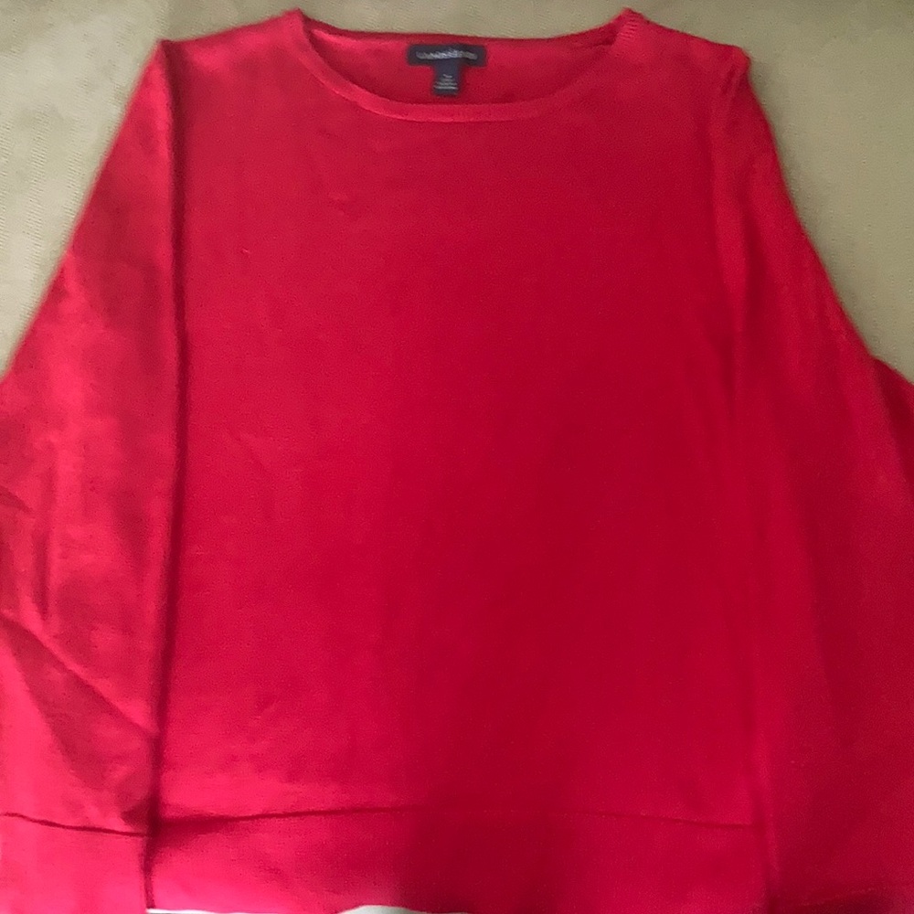 Land’s End red sweater